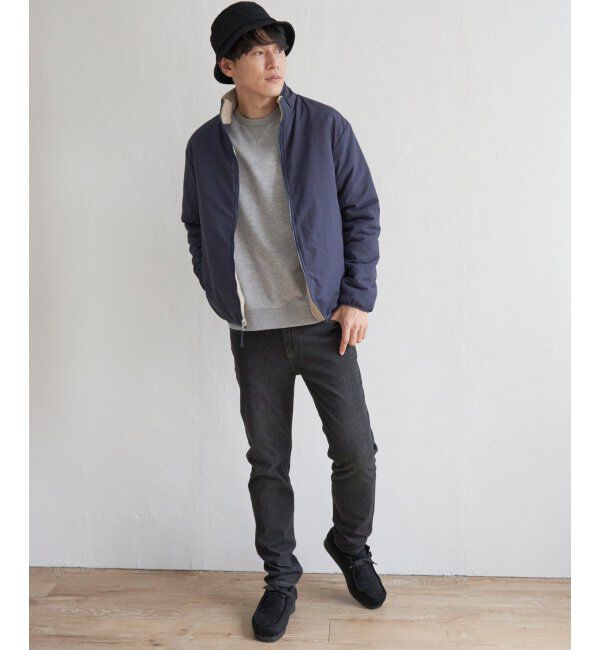 ikka「【2WAY】リバーシブル切り替えボアブルゾン」|ブルゾン・スタジャン|