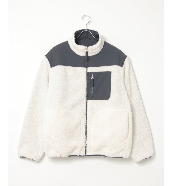 ikka「【2WAY】リバーシブル切り替えボアブルゾン」|ブルゾン・スタジャン|