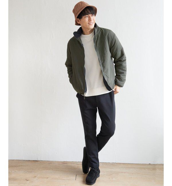 ikka「【2WAY】リバーシブル切り替えボアブルゾン」|ブルゾン・スタジャン|