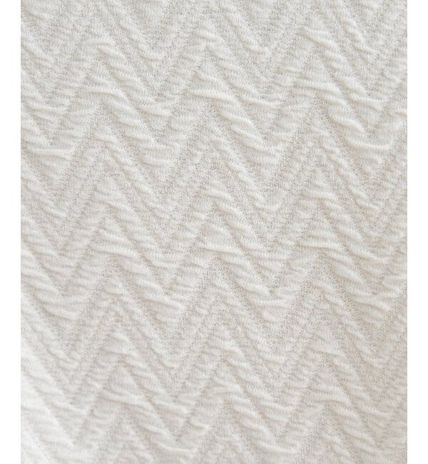 ikka「ヘリンボンフクレジャカードTシャツ」|Tシャツ・カットソー|