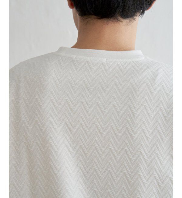 ikka「ヘリンボンフクレジャカードTシャツ」|Tシャツ・カットソー|