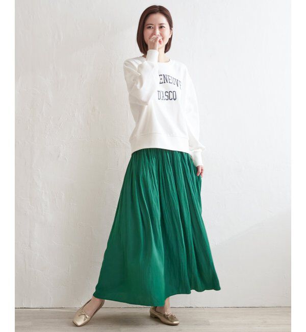 Lbc with Life「サテンギャザースカート」|スカート|