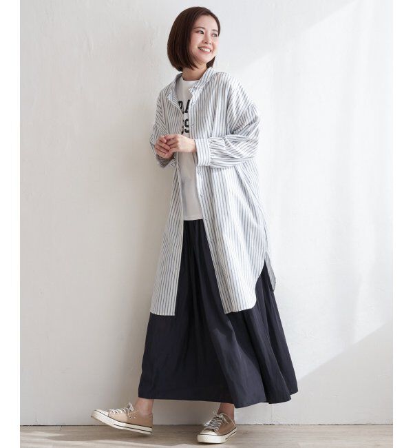 Lbc with Life「サテンギャザースカート」|スカート|