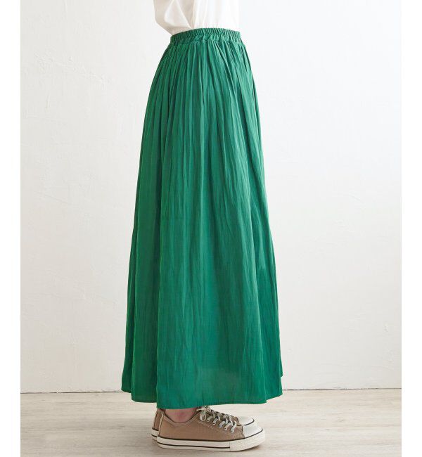 Lbc with Life「サテンギャザースカート」|スカート|