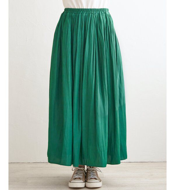 Lbc with Life「サテンギャザースカート」|スカート|