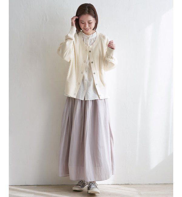 Lbc with Life「サテンギャザースカート」|スカート|