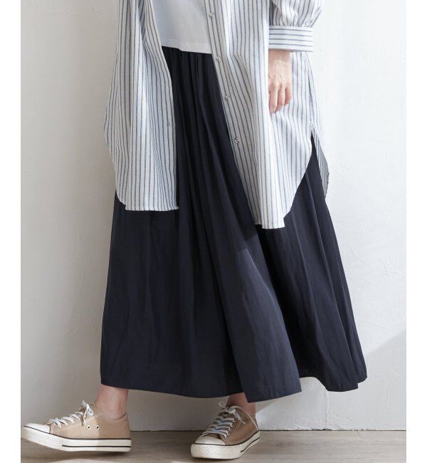 Lbc with Life「サテンギャザースカート」|スカート|