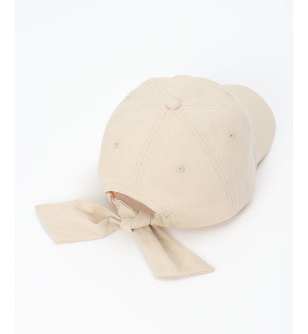 Lbc with Life「後ろリボンキャップ」|その他|ベージュ1