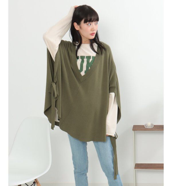 VENCE share style「ニットポンチョ」|カーディガン|