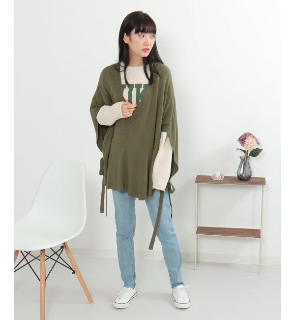 VENCE share style「ニットポンチョ」|カーディガン|