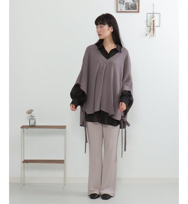VENCE share style「ニットポンチョ」|カーディガン|