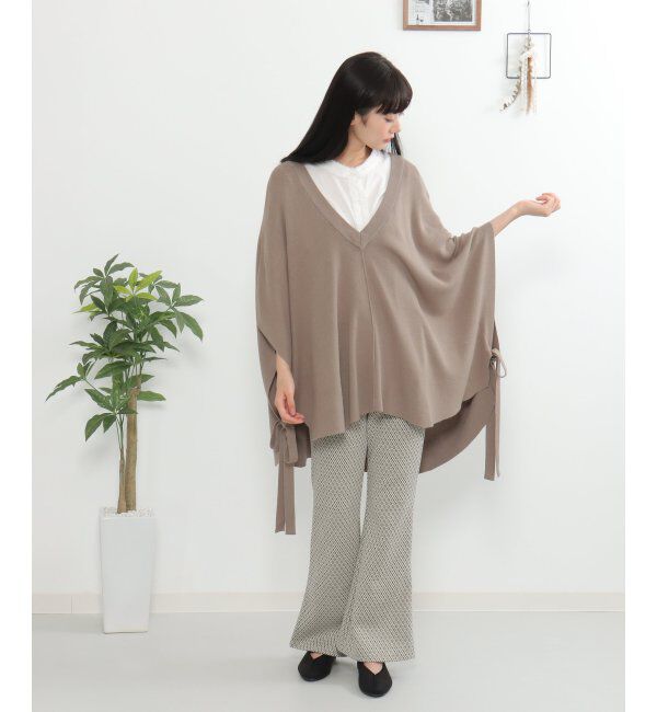 VENCE share style「ニットポンチョ」|カーディガン|
