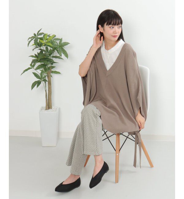 VENCE share style「ニットポンチョ」|カーディガン|