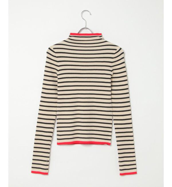 VENCE share style「ハイゲージリブ配色プルオーバー」|ニット・セーター|