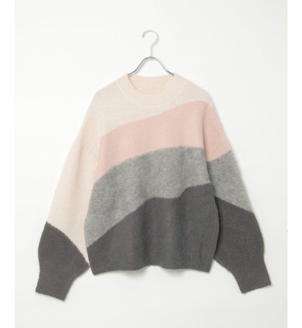 VENCE share style「ウール混モヘアタッチプルオーバー」|ニット・セーター|