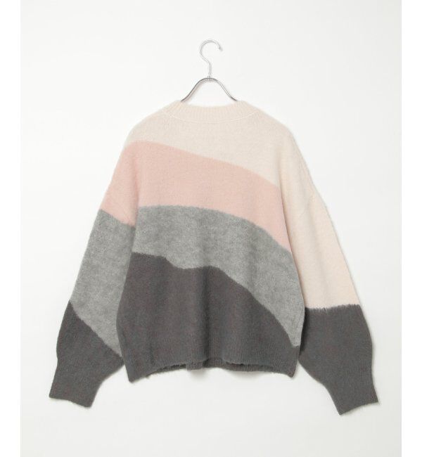 VENCE share style「ウール混モヘアタッチプルオーバー」|ニット・セーター|