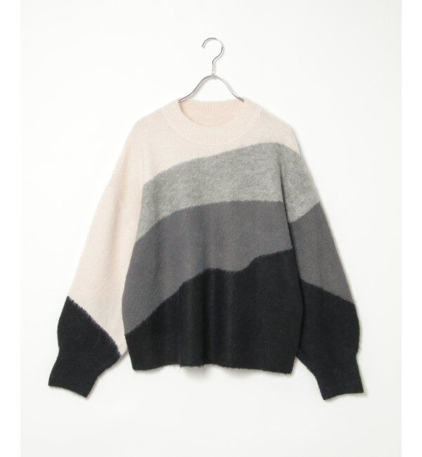 VENCE share style「ウール混モヘアタッチプルオーバー」|ニット・セーター|