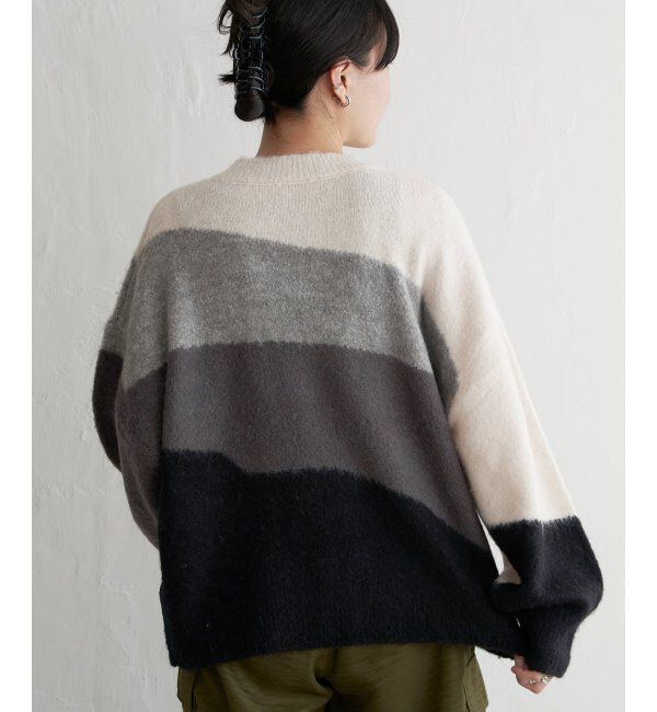 VENCE share style「ウール混モヘアタッチプルオーバー」|ニット・セーター|