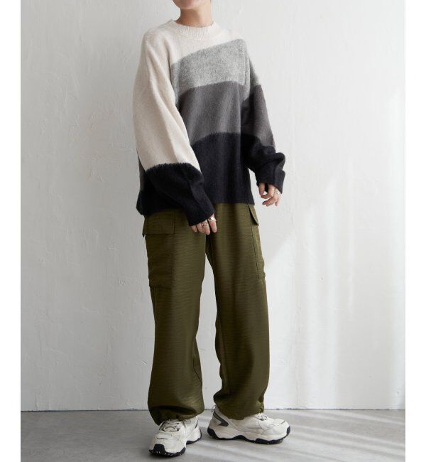 VENCE share style「ウール混モヘアタッチプルオーバー」|ニット・セーター|