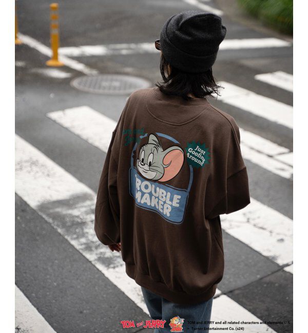 VENCE share style「TOM and JERRY トムとジェリー クルーネックスウェット」|スウェット・ジャージ|