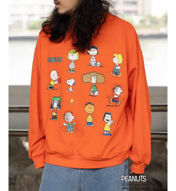 VENCE share style「PEANUTS ピーナッツ SNOOPY スヌーピー TP GANGスウェット」|スウェット・ジャージ|オレンジ
