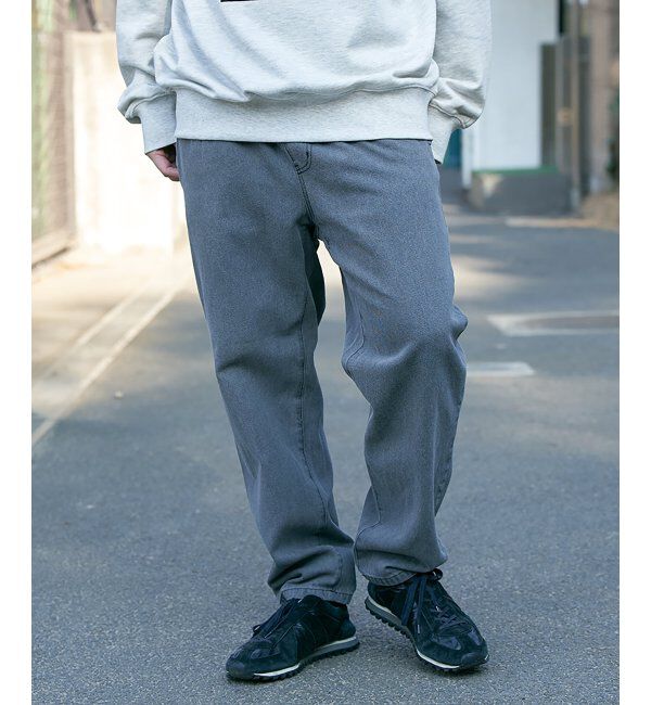 VENCE share style「デニムイージーパンツ」|その他|ダークグレー