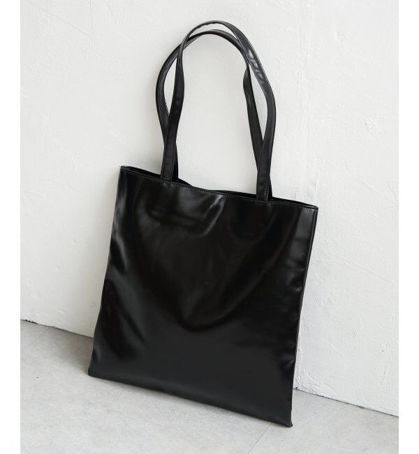 VENCE share style「メタリックA4フラットトートバッグ」|その他|ブラック