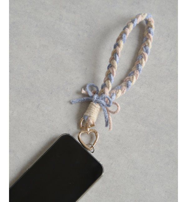 VENCE share style「リボン編みショートストラップ」|その他|ブルー