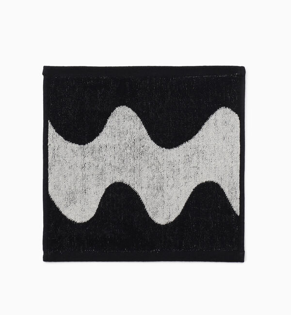 Marimekko「Lokki ミニタオル」|タオル|ﾌﾞﾗｯｸ&times;ｵﾌﾎﾜｲﾄ