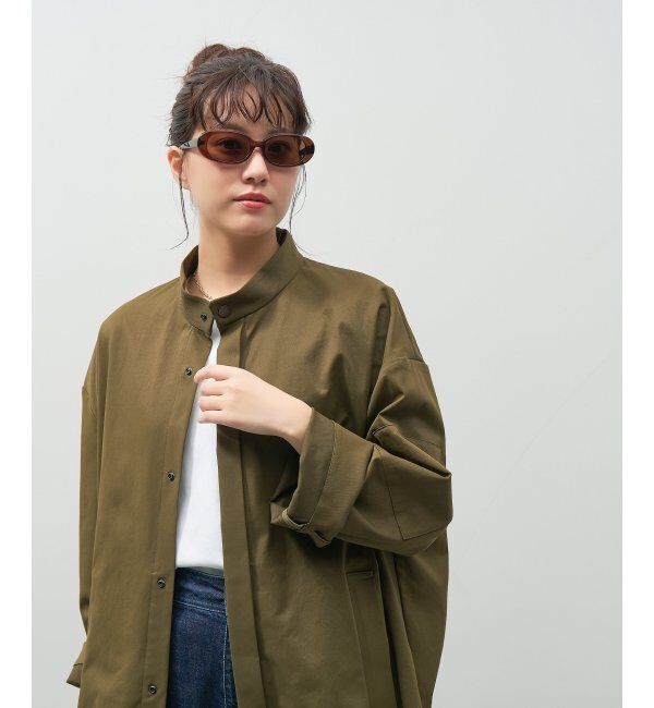  「【WEB限定】オーバル型 サングラス｜Y2K│紫外線対策│Zoff 横長 スクエア 韓国ファッション」|サングラス|