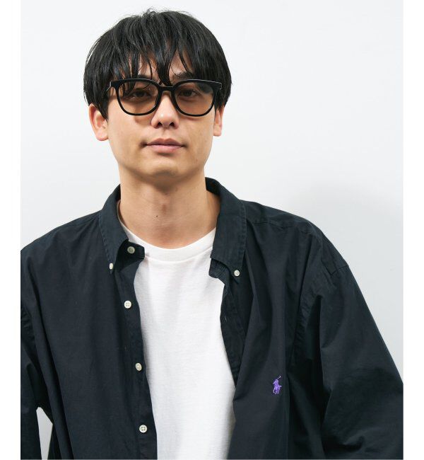  「【WEB限定】ウェリントン型 サングラス | 軽量 カラーレンズ トレンド 紫外線対策 UVカット 大きめサイズ」|サングラス|