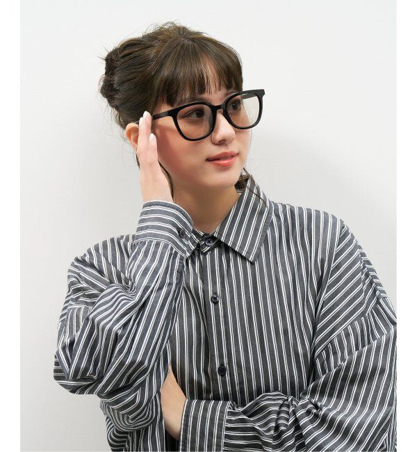  「【WEB限定】ウェリントン型 サングラス | 軽量 カラーレンズ トレンド 紫外線対策 UVカット 大きめサイズ」|サングラス|