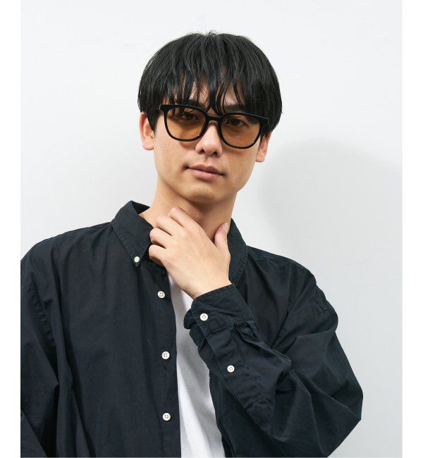  「【WEB限定】ウェリントン型 サングラス | 軽量 カラーレンズ トレンド 紫外線対策 UVカット 大きめサイズ」|サングラス|