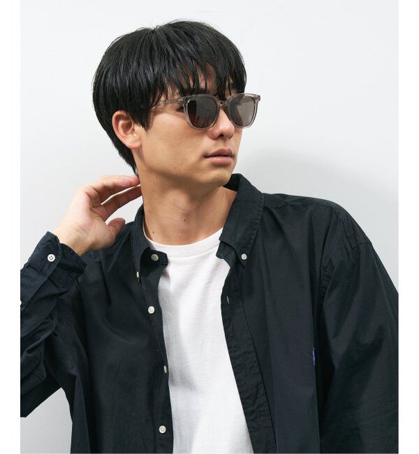  「【WEB限定】ウェリントン型 サングラス | 軽量 カラーレンズ トレンド 紫外線対策 UVカット 大きめサイズ」|サングラス|