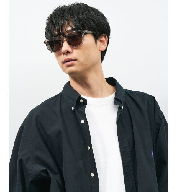  「【WEB限定】ウェリントン型 サングラス | 軽量 カラーレンズ トレンド 紫外線対策 UVカット 大きめサイズ」|サングラス|