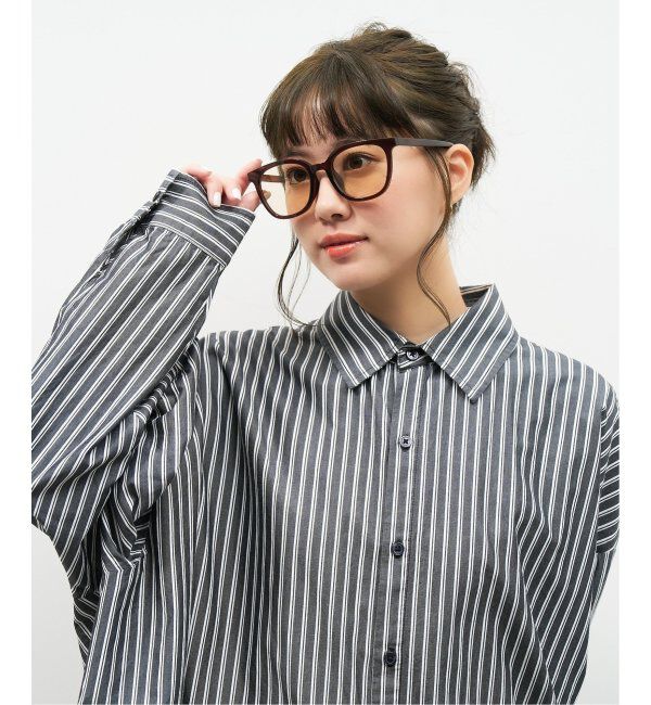  「【WEB限定】ウェリントン型 サングラス | 軽量 カラーレンズ トレンド 紫外線対策 UVカット 大きめサイズ」|サングラス|