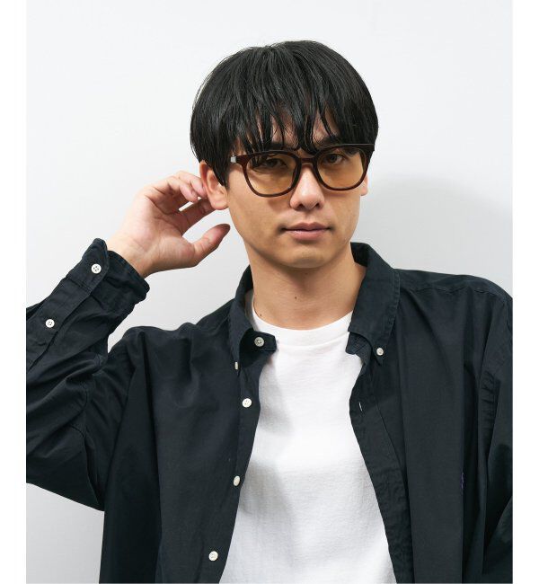  「【WEB限定】ウェリントン型 サングラス | 軽量 カラーレンズ トレンド 紫外線対策 UVカット 大きめサイズ」|サングラス|