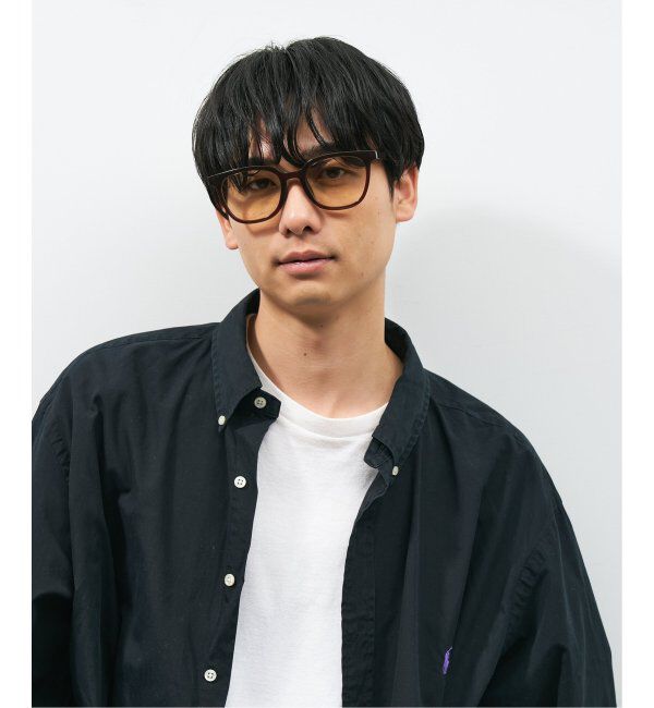  「【WEB限定】ウェリントン型 サングラス | 軽量 カラーレンズ トレンド 紫外線対策 UVカット 大きめサイズ」|サングラス|