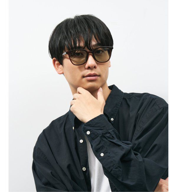  「【WEB限定】ウェリントン型 サングラス | 軽量 カラーレンズ トレンド 紫外線対策 UVカット 大きめサイズ」|サングラス|