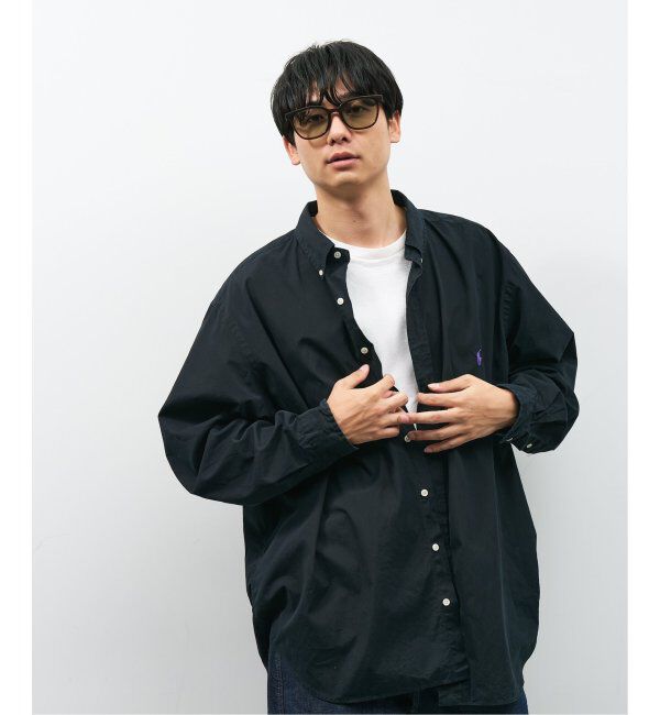  「【WEB限定】ウェリントン型 サングラス | 軽量 カラーレンズ トレンド 紫外線対策 UVカット 大きめサイズ」|サングラス|