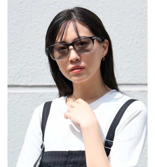  「SUNCUTGlasses/UV100%CUT サングラス レザー調 ラバーテンプル 紫外線対策 UV対策 UVカット ズレ落ち防止」|サングラス|