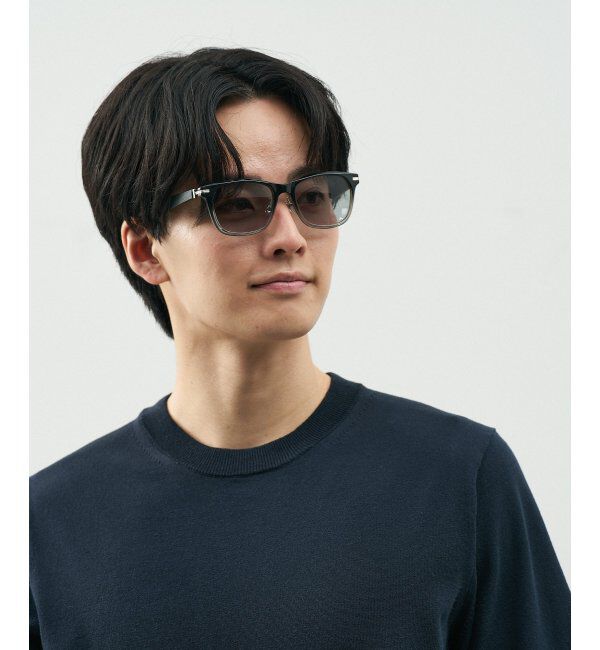  「SUNCUTGlasses/UV100%CUT サングラス レザー調 ラバーテンプル 紫外線対策 UV対策 UVカット ズレ落ち防止」|サングラス|