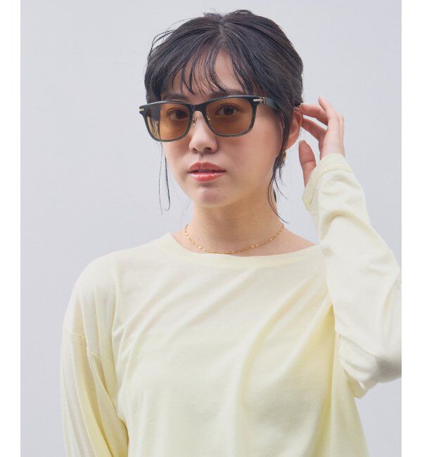  「SUNCUTGlasses/UV100%CUT サングラス レザー調 ラバーテンプル 紫外線対策 UV対策 UVカット ズレ落ち防止」|サングラス|