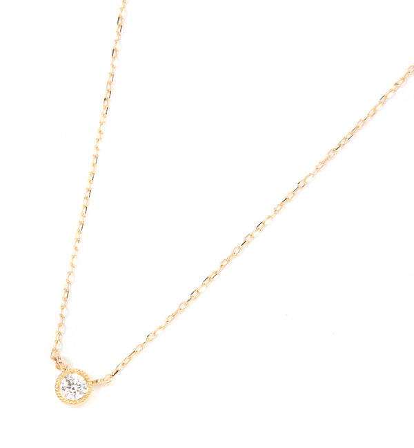 JUPITER「【K18】一粒ダイヤモンドネックレス」|ネックレス|ゴールド