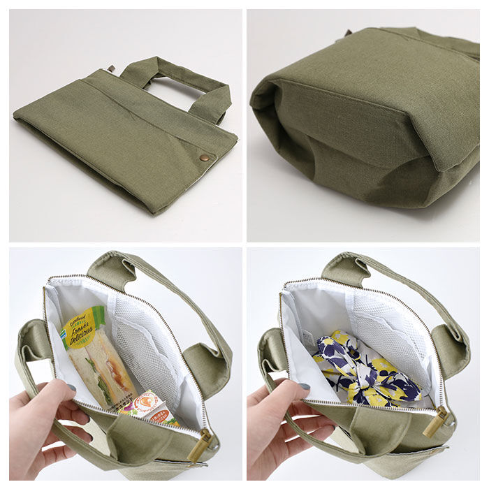 BACKYARD FAMILY「保冷 ランチバッグ 小さめ 通販 マチ 広い レディース キッズ シンプル 無地 ランチトート」|食器・キッチングッズ|