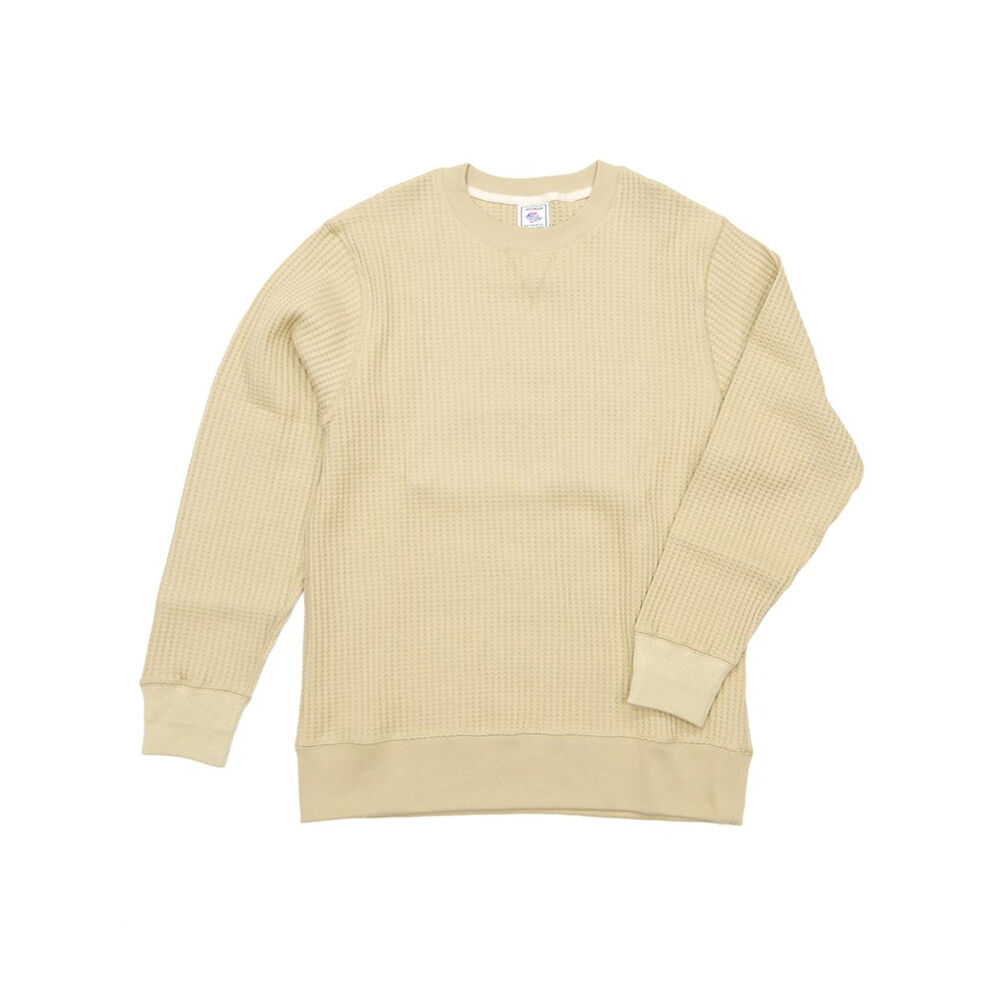 BACKYARD FAMILY「JEMORGAN サーマル JB001-52C 通販 ワッフル ロンT ビッグワッフル」|Tシャツ・カットソー|ベージュ1