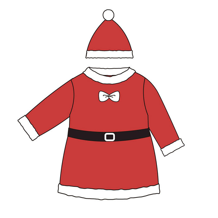 BACKYARD FAMILY「赤ちゃん クリスマス 服 通販 サンタ 衣装 サンタクロース スカート ワンピース ベビー服」|その他ベビーウェア|