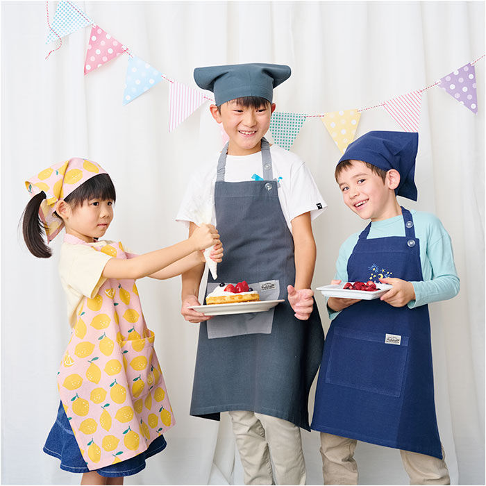 BACKYARD FAMILY「キッズ エプロン 三角巾 セット 通販 バンダナ 巾着付き 子供エプロン 三角巾セット」|その他|