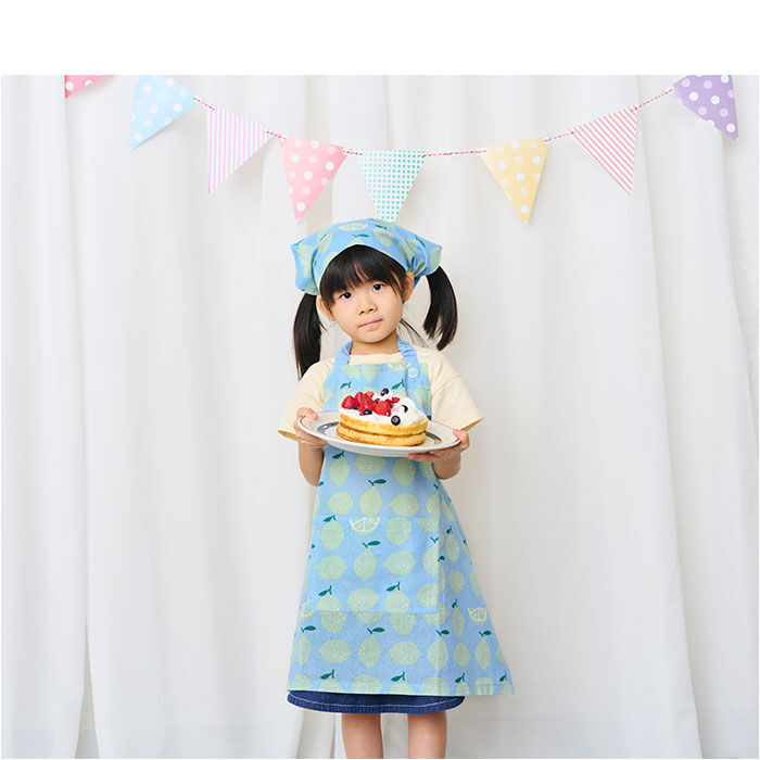 BACKYARD FAMILY「キッズ エプロン 三角巾 セット 通販 バンダナ 巾着付き 子供エプロン 三角巾セット」|その他|