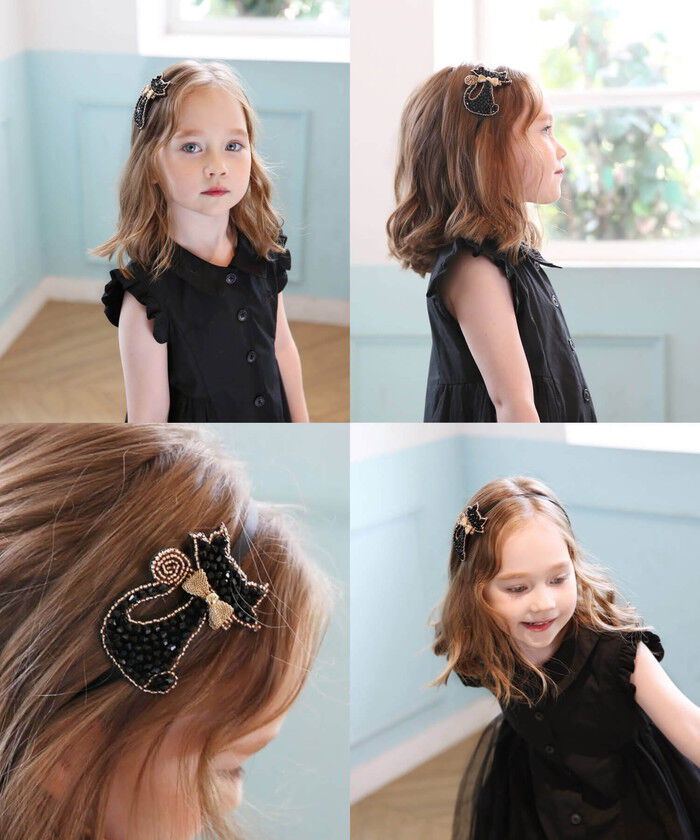 BACKYARD FAMILY「Rora カチューシャ 通販 キラキラ ネコ 68112302 髪飾り ヘッドドレス 子供 女の子」|その他|